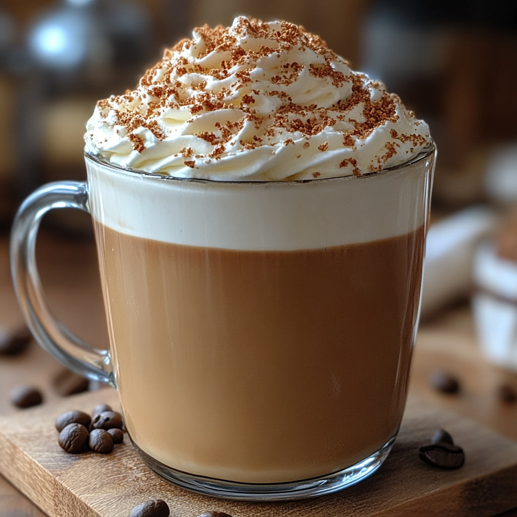 The Java Jester – Espresso, whipped cream, and a dash of nutmeg.
