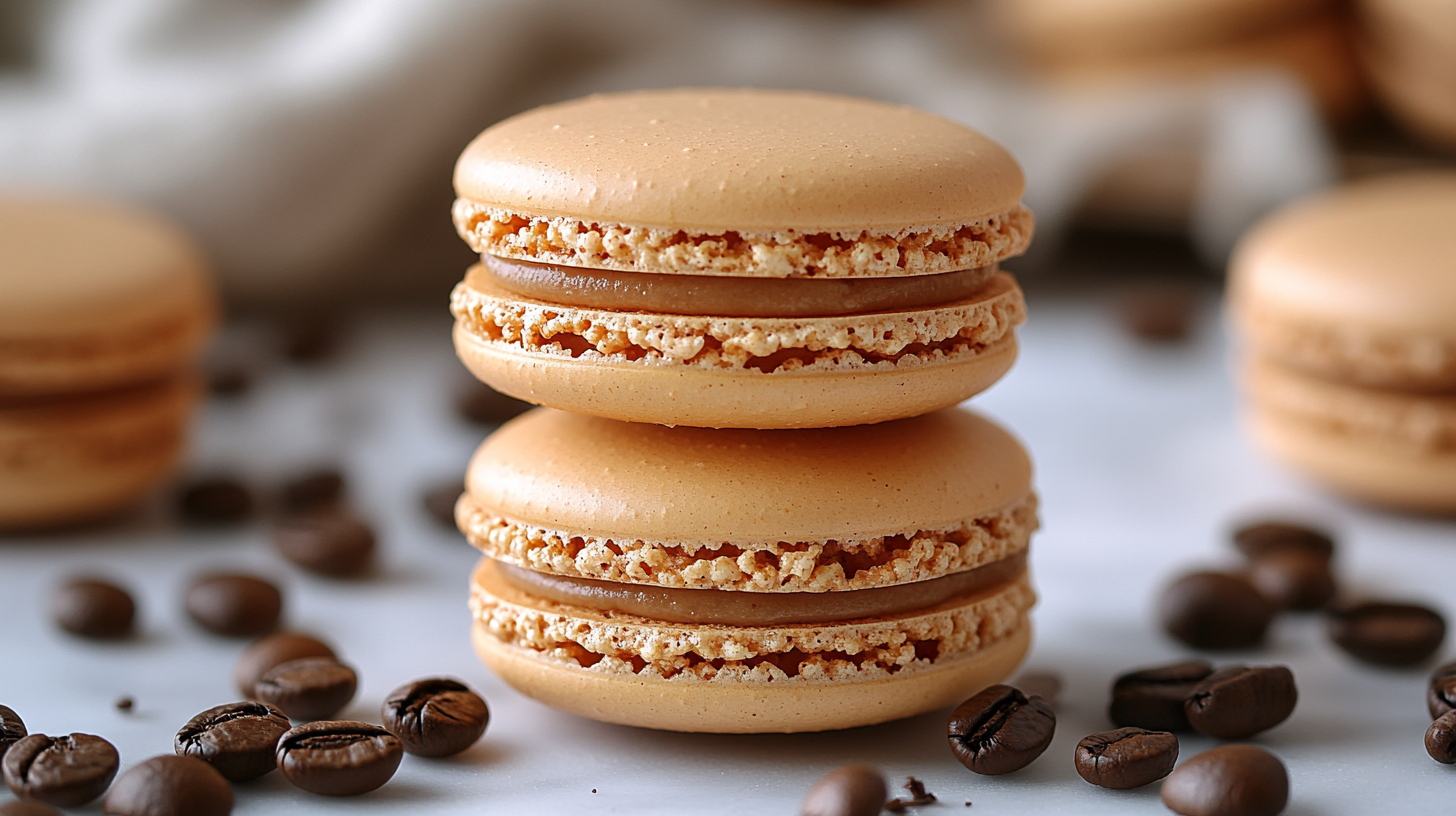Coffee Macarons – Delicate French macarons with coffee