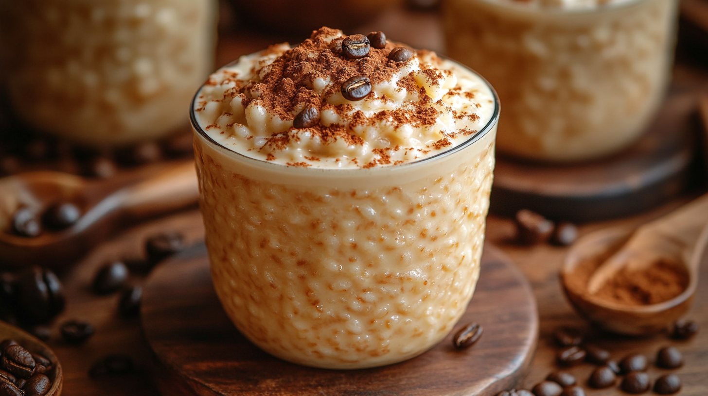 Coffee Rice Pudding – Creamy rice pudding with a rich coffee flavor