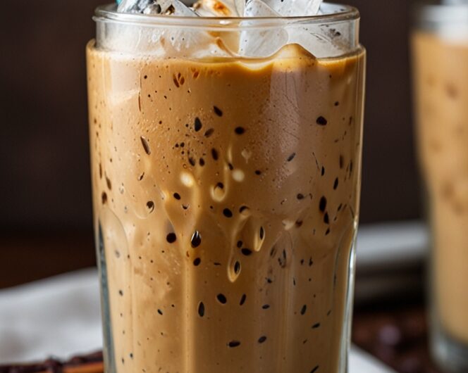 2 Minute Homemade Vanilla Iced Coffee