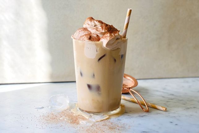 Iced Coffee with Cream Froth